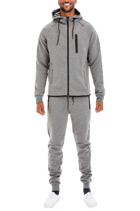 Mens Full Zip Sweat Pant Sweat Set