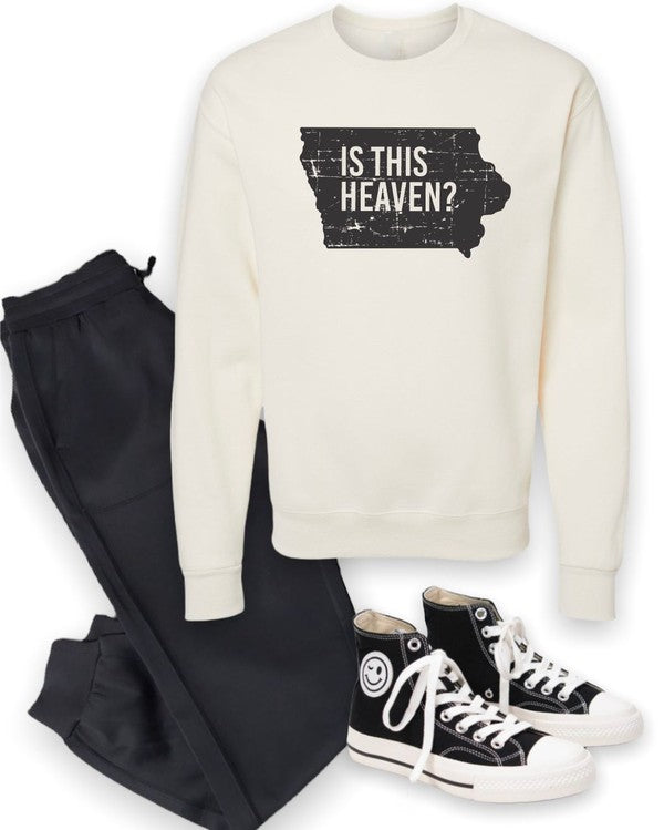 Is This Heaven Iowa Graphic Sweatshirt