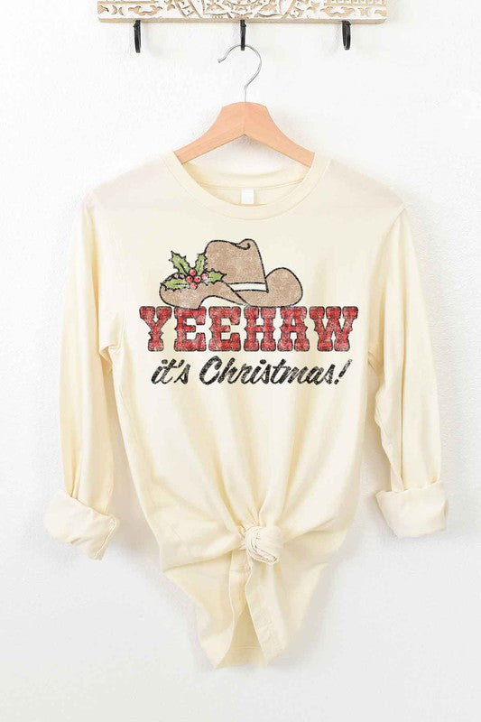 YEEHAW COUNTRY CHRISTMAS LONG SLEEVE TEE