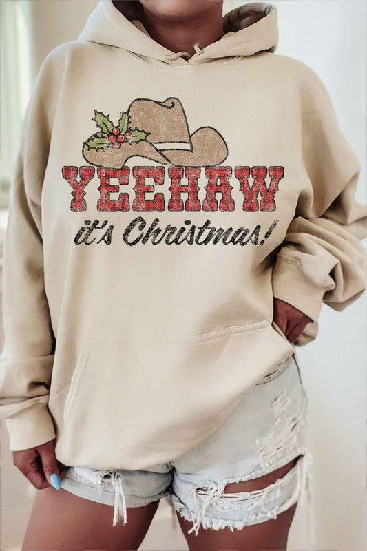 YEEHAW COUNTRY CHRISTMAS HOODIE PLUS SIZE