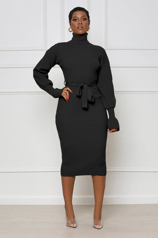 LONG MAXI SWEATER DRESS