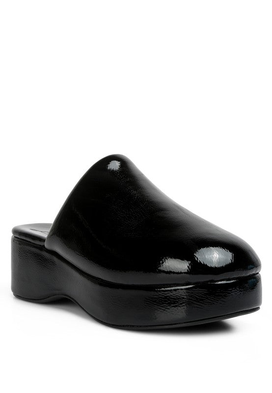 Olori Solid Platform Slip On Mules