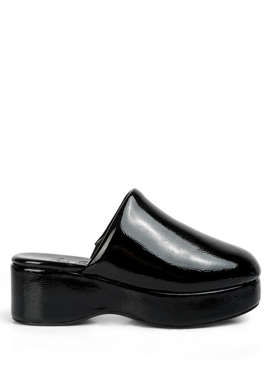 Olori Solid Platform Slip On Mules