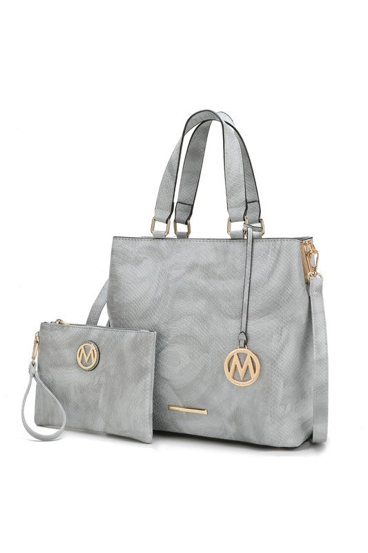 MKF Collection Beryl Snake-embossed Tote Bag Mia k