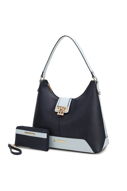 MKF Collection Graciela Color-Block Hobo by Mia k