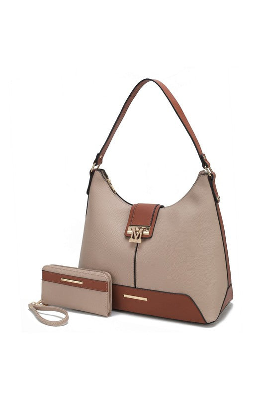 MKF Collection Graciela Color-Block Hobo by Mia k