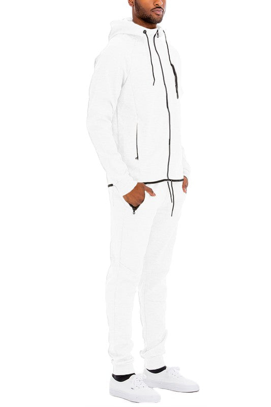 Mens Full Zip Sweat Pant Sweat Set