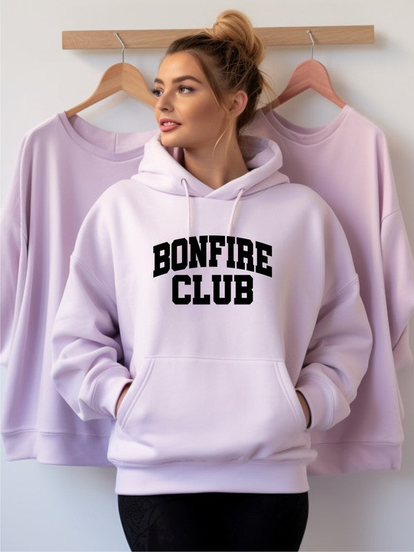 Bonfire Club Graphic Hoodie Sweatshirt