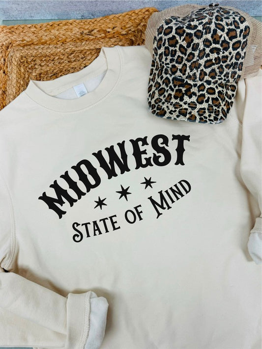 Midwest State of Mind Graphic Crew Sweatshirt