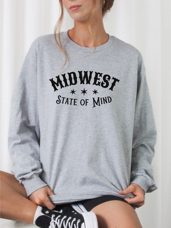 Midwest State of Mind Graphic Crew Sweatshirt