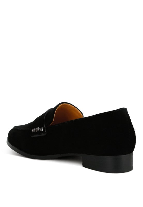 Durance Studded Suede Loafers