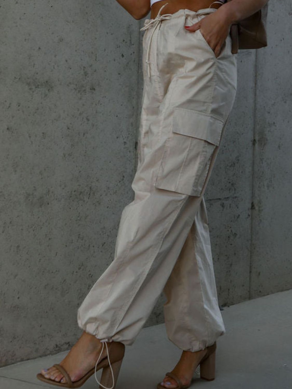 Drawstring Pants with Pockets