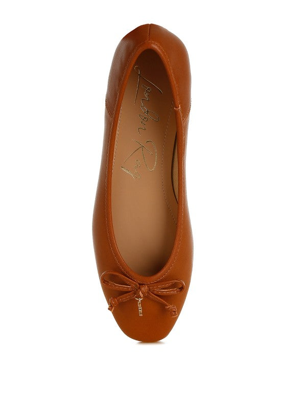 Enchanted Faux Leather Casual Ballerinas