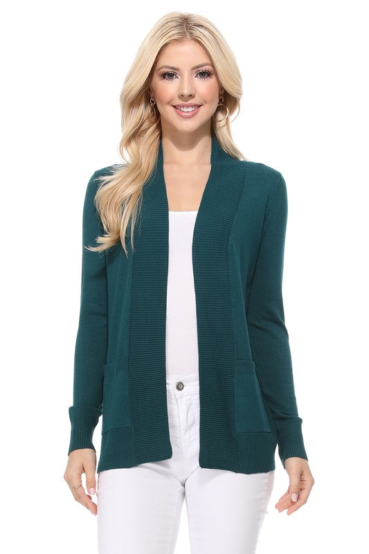 Open Front Shrug Sweater Knit Cardigan