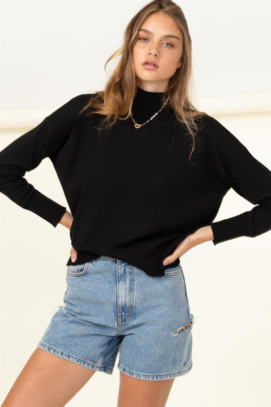 Warm Personality High-Neckline Sweater