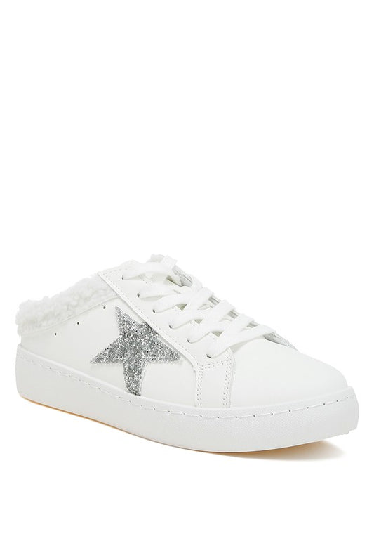 Moxie Fur Collar Slip On Sneakers