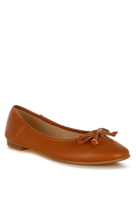 Enchanted Faux Leather Casual Ballerinas