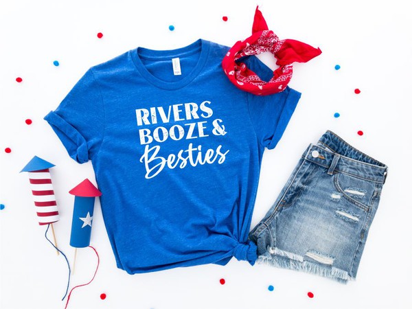 Rivers Booze and Besties Graphic Tee