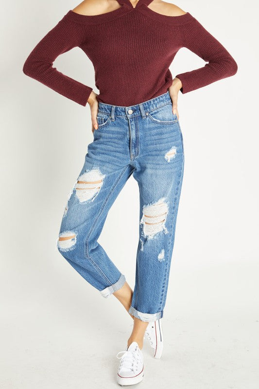 Super High Rise Relaxed Mom Jean