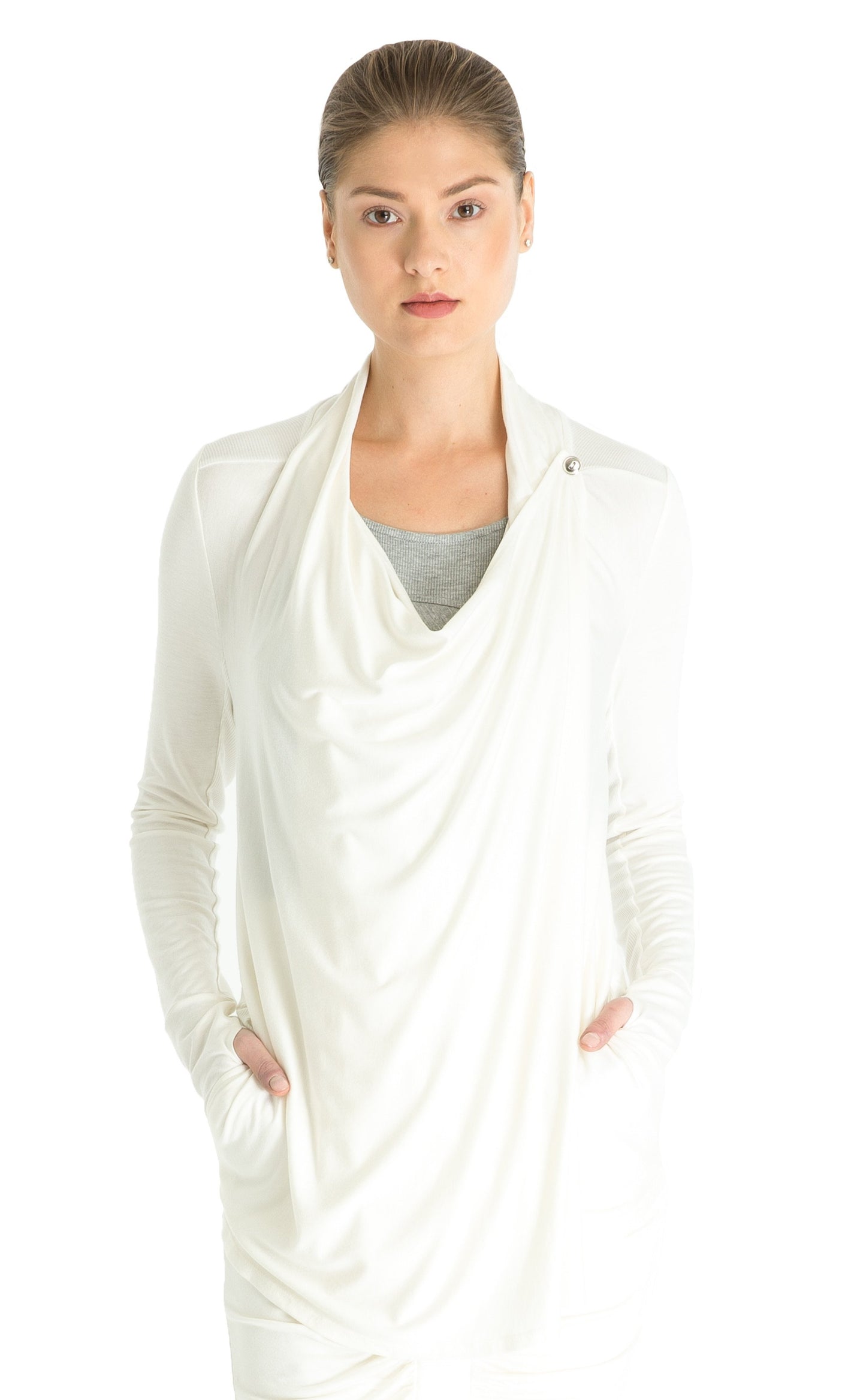 Drapey Cross Over Cardigan?id=28437652495