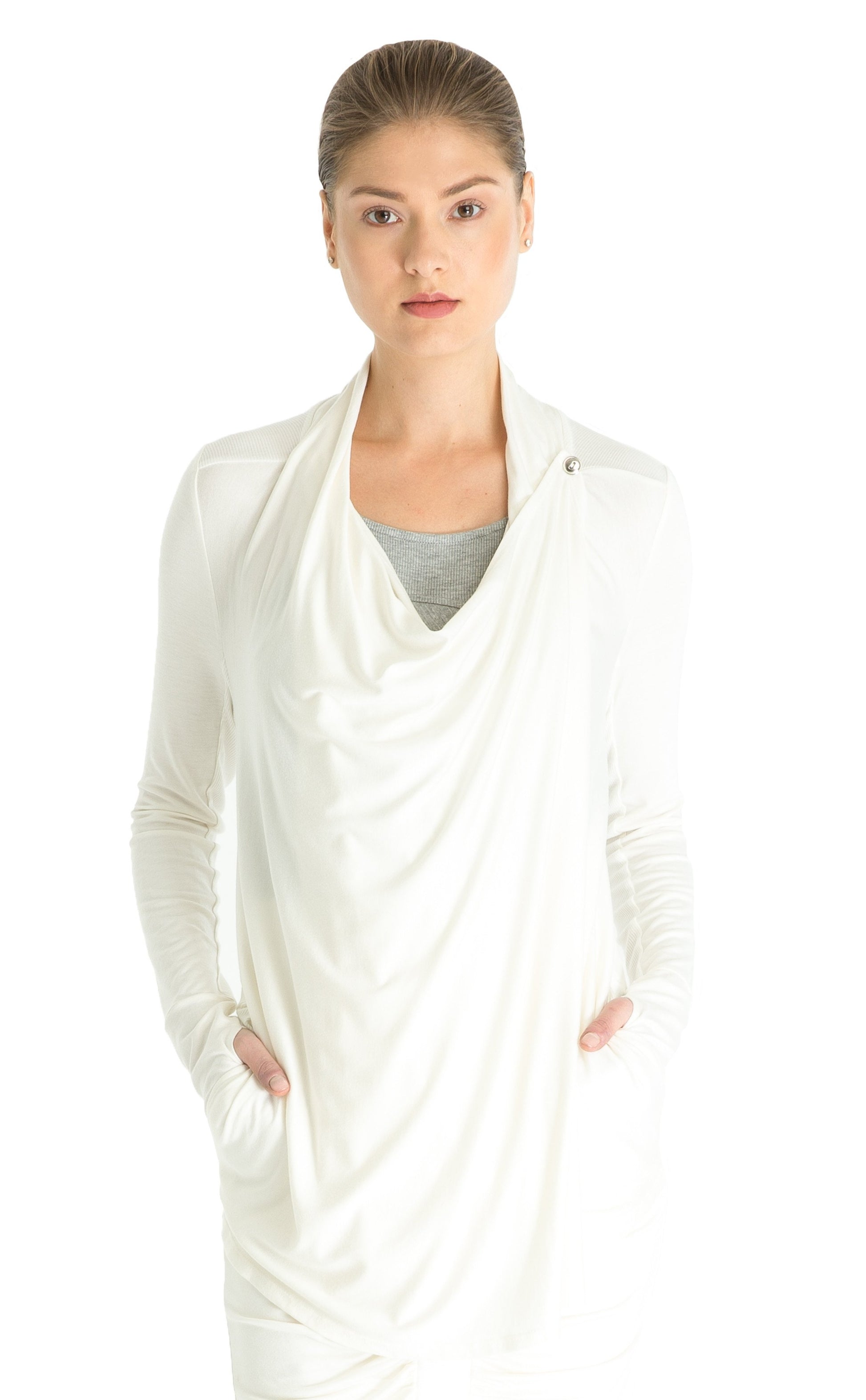 Drapey Cross Over Cardigan?id=28437652495