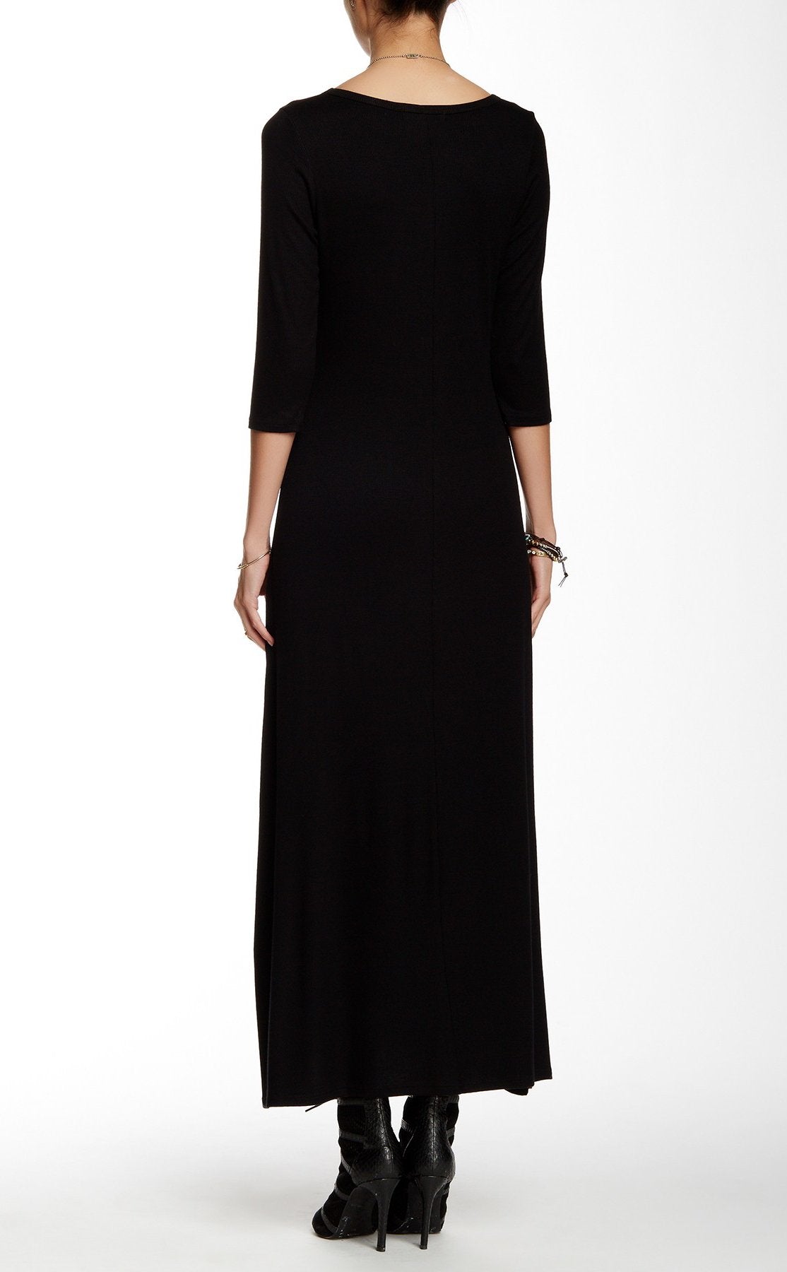 3/4 Sleeve Maxi Dress