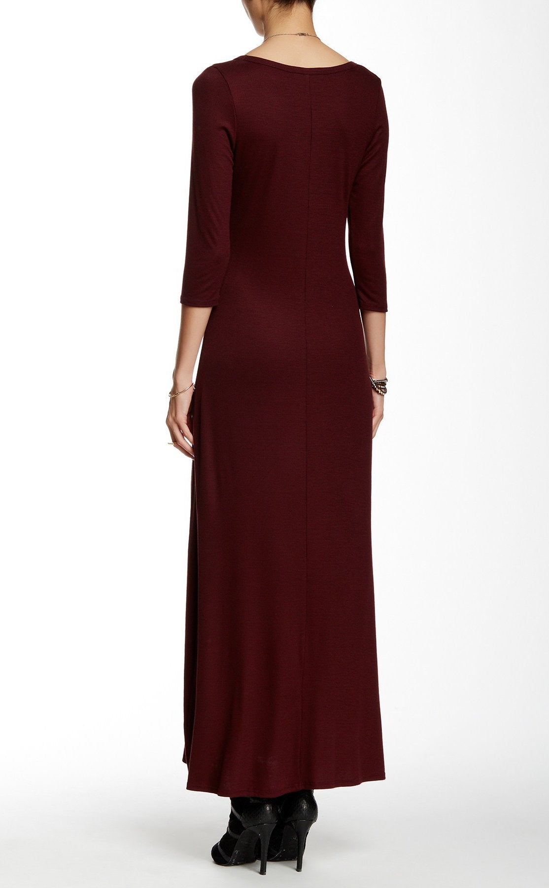 3/4 Sleeve Maxi Dress