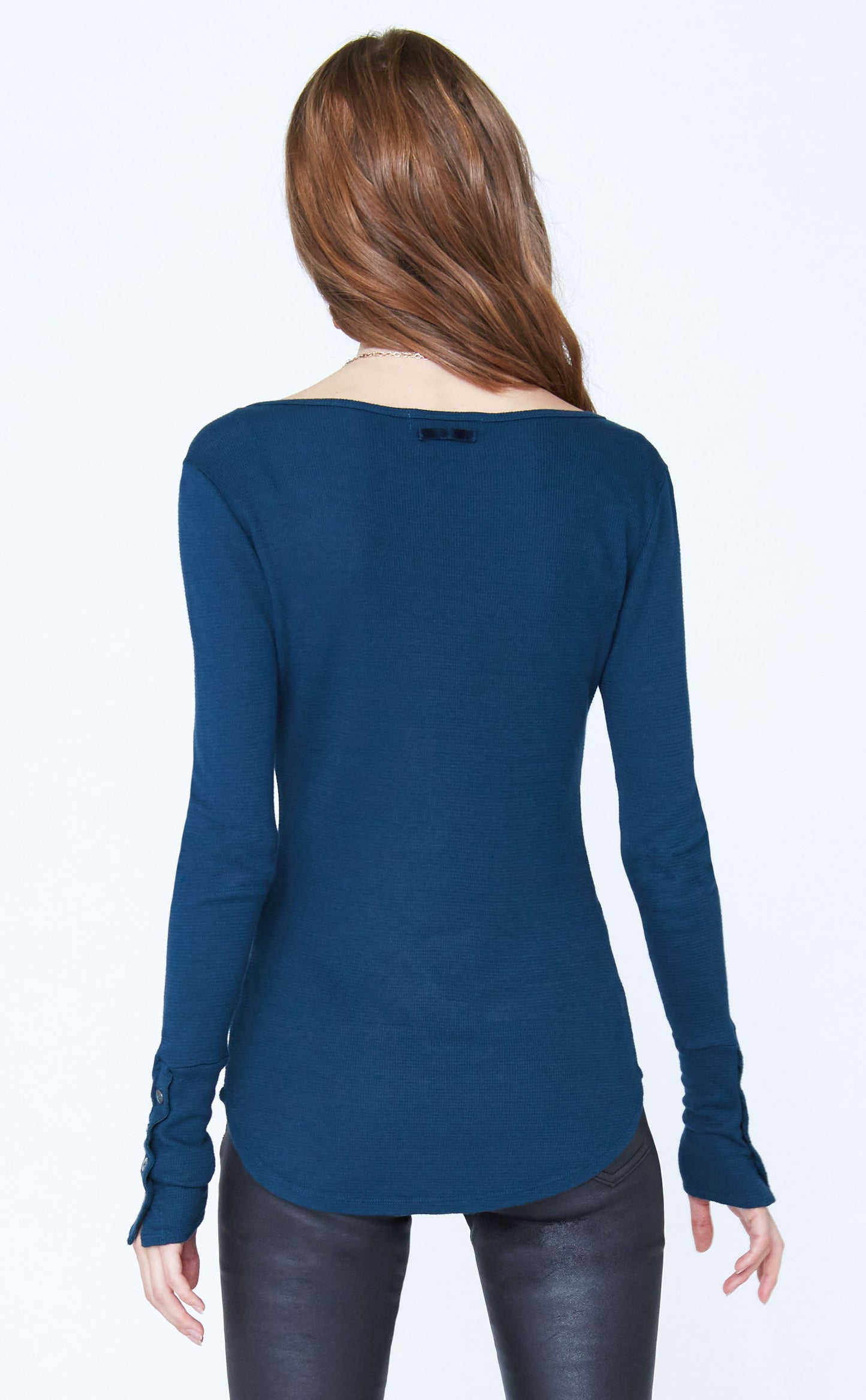 V-Neck Long Sleeve w/ Button Cuffs