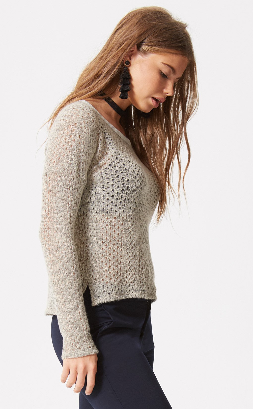 Round Neck Long Sleeve Sweater